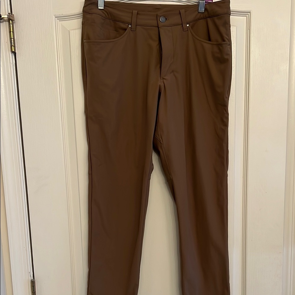 Lululemon Athletica Brown Chinos with Straight Leg Design